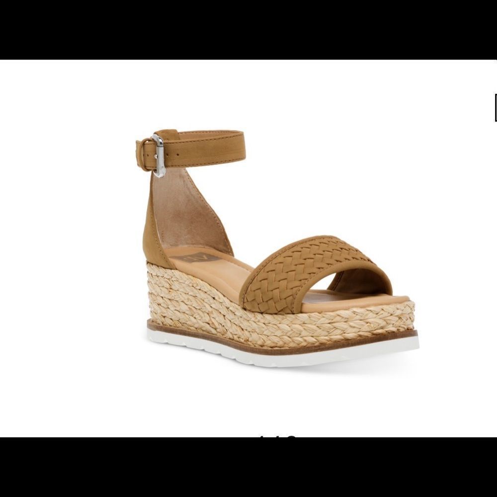 DV DOLCE VITA Baker Espadrille Wedge Sandals Women's Shoes In Camel NWT 9
